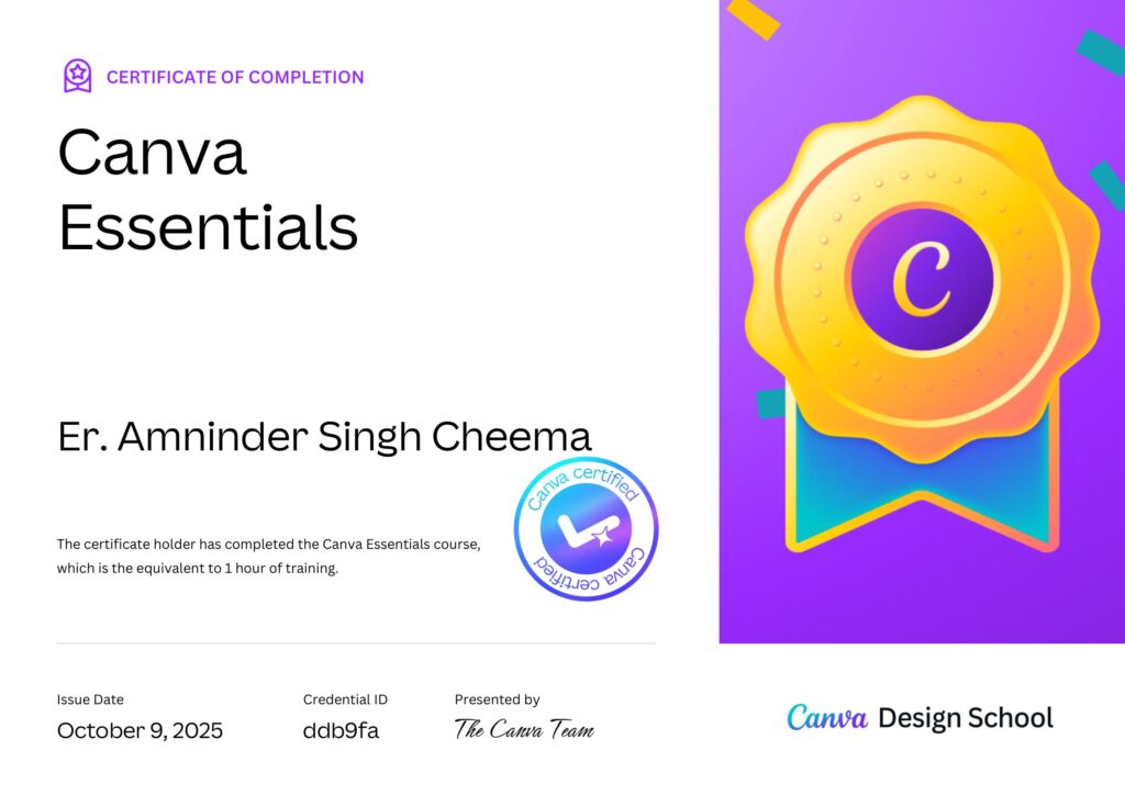 Canva Essentials Certification