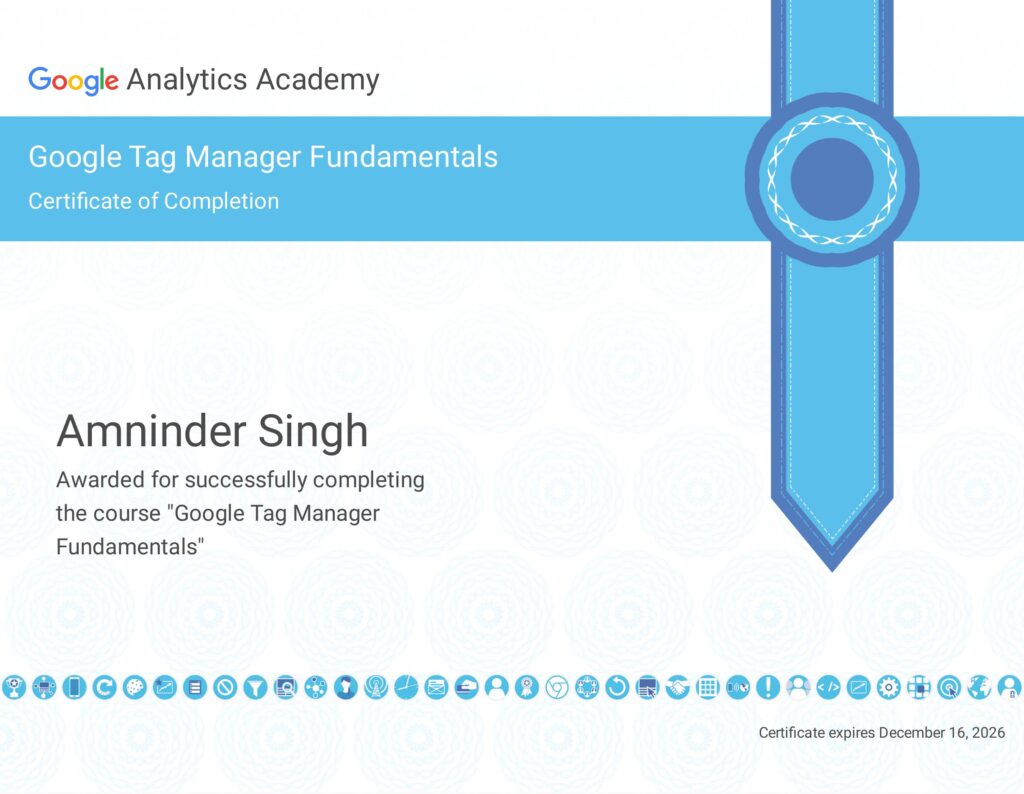 Google Tag Manager Certification